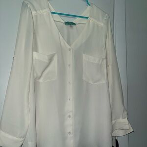 Elegant White Women's Blouse